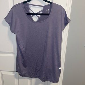 Purple athletic shirt
